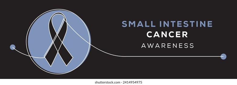 Small Intestine Cancer awareness, banner design.