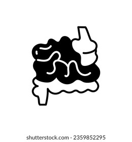 Small Intestine icon in vector. Illustration