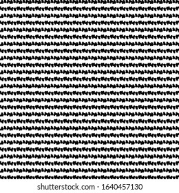 Small irregular rounded shapes, aligned horizontally like a string of beads. Simple pattern with parallel stripes. Towel texture. Graphics in black and white.