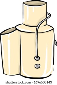 Pequeño juicer, ilustración, vector sobre fondo blanco