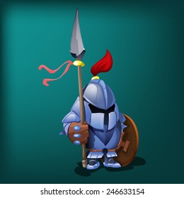 Small Knight Vector Illustration Stock Vector (Royalty Free) 246633154 ...