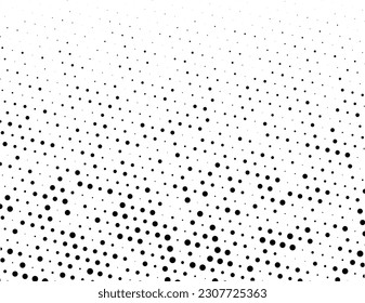 Small and large dotes. Halftone dotted background. Pop art style. Comic background. Dotted retro backdrop with circles, dots. Design element for web banners, posters, cards, wallpaper. Vector