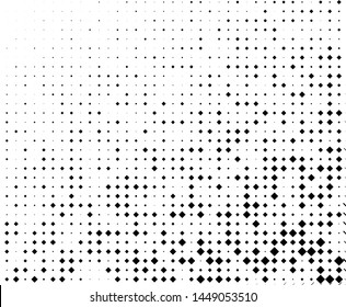 Small and large rhombuses. Black and white color Vector illustration BAckground for web banners, posters, cards, covers, wallpapers, backdrops, panels