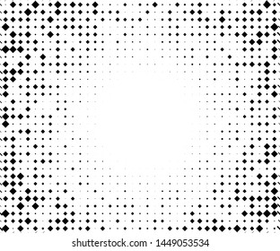 Small and large rhombuses. Black and white color Vector illustration BAckground for web banners, posters, cards, covers, wallpapers, backdrops, panels