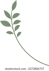 Ilustración dibujada a mano de hoja pequeña
