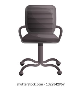 Small leather chair icon. Cartoon of small leather chair vector icon for web design isolated on white background