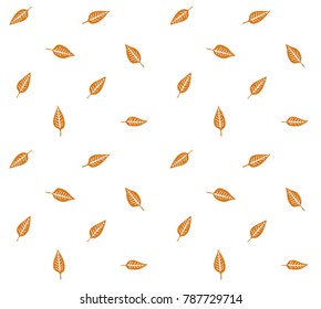 Small leaves seamless pattern. Floral background texture. Wrapping paper nature background.