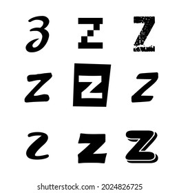 Small Letter Z Alphabet Design