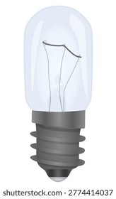 Small light bulb. vector illustration