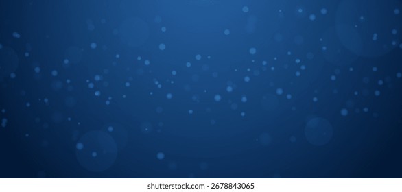 small light particles on a dark blue background