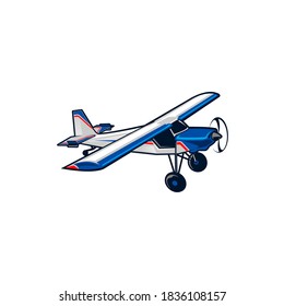 small light vintage plane illustrations 