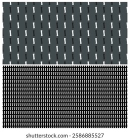 Small lines texture geometric background linear pattern abstract shape continuous geo template. Thick thin line vector graphic ribbed surface. Textured textile fabric swatch all over print block.