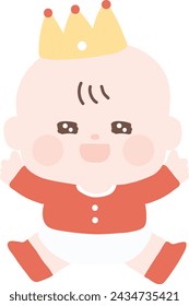 small little baby cute illustration