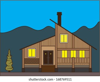 Small log cabin