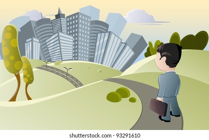 small man and big city