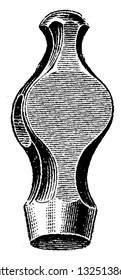 Small mechanical device used mainly by blacksmiths to complete a metal work, vintage engraved line art illustration. Bicycle Accessories - 1900