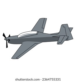 small military airplane vector design