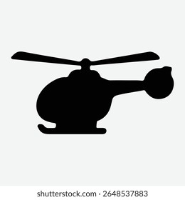 Small military helicopter without side rotor