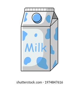 Small Milk Carton Isolated Vector Illustration Stock Vector (Royalty ...