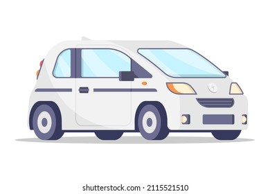 Small Modern Electric Car Isometric Vector Illustration. Electricity Environmental Conservation Hi Tech Automobile Isolated. Eco Friendly Transportation For Comfortable Passenger Driving Travel Moving