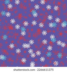 Small Modern Flake Spot. Carnaval Night Concept. Random Snow Flake. White Vector Dot. Seamless Graphic Explosion. Falling Cute Bubble. Blue Abstract Art. Red Splatter Dot. Retro Polka Background.
