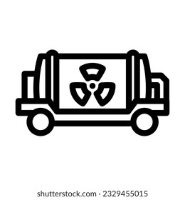 small modular nuclear reactor future technology line icon vector. small modular nuclear reactor future technology sign. isolated contour symbol black illustration