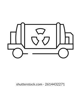 small modular nuclear reactor future technology line icon vector. small modular nuclear reactor future technology sign. isolated contour symbol black illustration