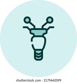 Small moped, illustration, vector on a white background.