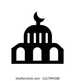 Small Mosque  icon. Trendy Small Mosque  logo concept on white background from Religion collection. Suitable for use on web apps, mobile apps and print media.