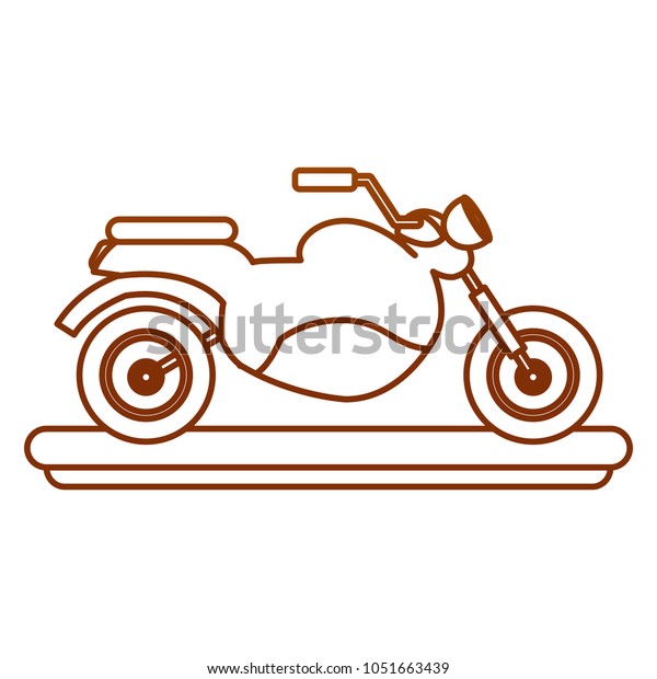 Small motorcycle\
cartoon