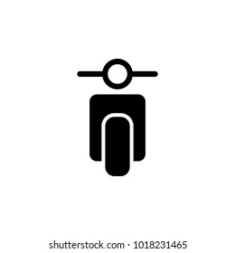 small motorcycle front view icon. Elements of transport icon. Premium quality graphic design icon. Signs and symbols collection icon for websites, web design, mobile app on white background