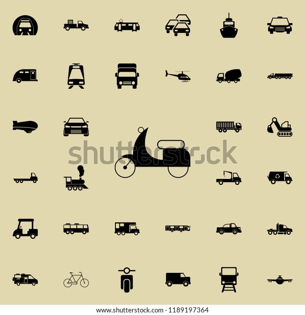 small motorcycle icon. transport icons universal\
set for web and mobile