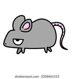 small mouse rat transparent background illustration