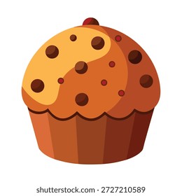 small muffin with chocolate chips