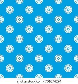 Small objective pattern repeat seamless in blue color for any design. Vector geometric illustration