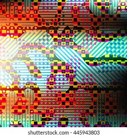 small objects geometric color abstract background