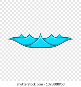 Small ocean waves icon. Cartoon illustration of small ocean waves vector icon for web