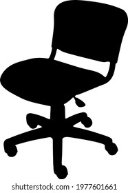 Small office chair. Vector image.