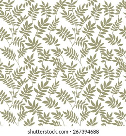 Small ornate tree leaves. vector pattern. Dark background