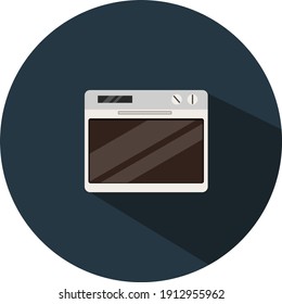 Pequeño horno, ilustración, vector sobre fondo blanco.