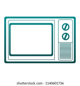 Small oven kitchen appliance blue lines