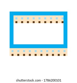 Small palace. Vector pixel art.