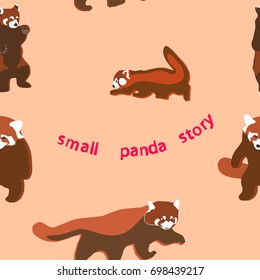 Small panda story background/texture