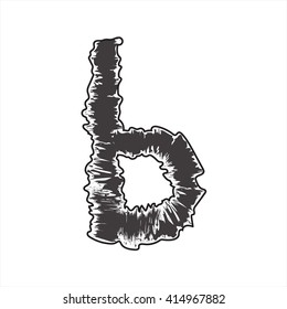 small pattern font black b compatible with pattern font black A-Z and can to do many thing on web design or website.