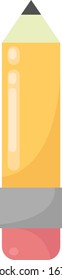 Small pencil, illustration, vector on white background.