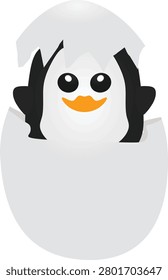 Small penguin icon. vector illustration