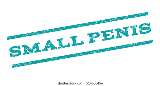 Small Penis watermark stamp. Text caption between parallel lines with grunge design style. Rubber seal stamp with dirty texture. Vector color ink imprint on a white background.