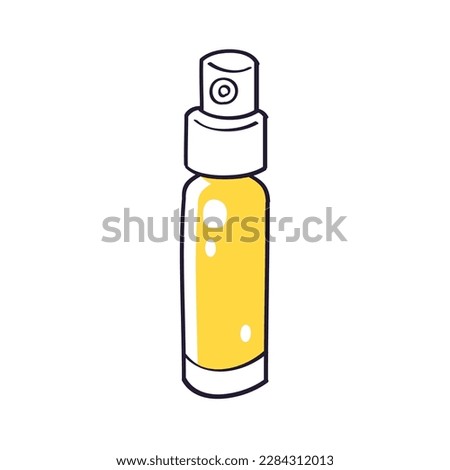 Small perfume fragrance sample spray bottle tester isolated vector