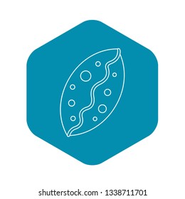 Small pie icon. Outline illustration of small pie vector icon for web