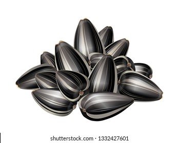 a small pile of sunflower seeds